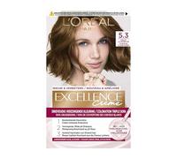 L'Oréal Paris Excellence Cream Gold Light Brown 5.3 - Colorazione permanente per capelli - Contiene una crema protettiva, uno shampoo a pH delicato e una maschera nutriente per capelli