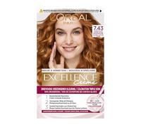 L'Oréal Paris Excellence Crème 7.43 colore per capelli Rosso - Colorazione per capelli (rosso, blond cuivré doré, Belgio, 63 mm, 100 mm, 163 mm)