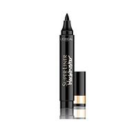 L'Oréal Paris Eyeliner Super Liner Black Buster, Applicatore con Punta in Feltro, Tratto Spesso, Intense Black