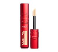 L'Oréal Paris Fondotinta Correttore 2 in 1, Copertura Semplice e Uniforme Fino a 48h, Finish Matte, Semipermanente, Texture Leggera, Infallible Skin Ink, Tonalità: Light Warm 100, 15 ml