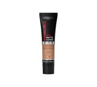 L'Oreal Paris Cover Liquid Foundation, con 4% niacinamide, lunga durata, finitura naturale, disponibile in 20 tonalità, SPF 25, copertura opaca 32H infallibile, tonalità 300, 30 ml
