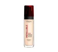L'Oréal Paris Fondotinta liquido, copertura completa, usura duratura, con vitamina C e SPF 25, infallibile 32H Fresh Wear, 10