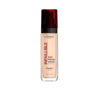 L'Oréal Paris Fondotinta Liquido Infaillible 32H, Coprente a Lunga Tenuta con Protezione Solare SPF25, Formula Waterproof e Idratante, Tonalità: 20 Ivoire