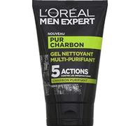 L'Oréal Men Expert puro Carbone Gel Detergente Multi-Purifiant Viso per Uomo - 2 unità x 100 ml