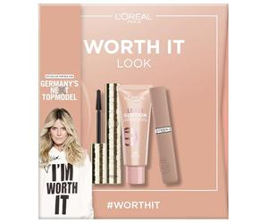 L'Oréal Paris Germany's Next Topmodel Set Trucco Worth It Look con Panorama Mascara, Lumi Glotion Highlighter e Infaillible Matte Resistance Nude Rossetto