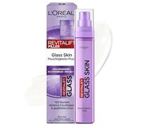 L'Oréal Paris Glass Skin - Liquido idratante per pelle imbottita, con acido ialuronico + 5% [vitamina B3 + Pro B5 + C], levigante liquido viso anti-invecchiamento, Revitalift Filler, 50 ml
