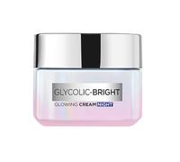L'Oreal Paris Glycolic Bright Glowing Night Cream, 15 ml |Overnight Brightening Cream with Glycolic Acid that Visbily Minimizes Spots & Reveals Glowing skin