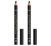 L'Oréal Paris Haute Couleur Crayon Khôl Matita Occhi Colore Graphite Satin No Transfer Altamente Pigmentata Colore Intenso Cremoso Facile da Sfumare Formula con burro di karité - 2 Matite