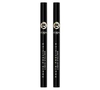 L'Oréal Paris Haute Precision Liquid Eyeliner Waterproof Colore Noir Silk No Transfer Facile Applicazione Colore Intenso 24H di Tenuta con Punta Flessibile Resistente alle Sbavature - 2 Eyeliner