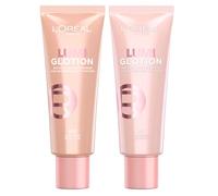 L'Oréal Paris Illuminante Liquido Lumi Glotion 901 Fair Glow + 902 Light Glow da 40ml per Viso e Corpo Idrata Intensamente Illumina la Pelle per Tutti gli Incarnati - Set da 2