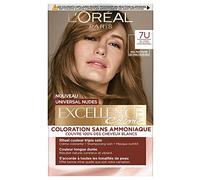 L'Oréal Paris - Kit di colorazione permanente per capelli, senza ammoniaca, copre 100% capelli bianchi, Excellence Cream Universal Nudes - Tonalità: biondo universale (7)