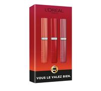 L'Oréal Paris - Lacca per labbra liquida effetto vinile, colore intenso e finitura lucida, 16 ore di lucentezza laccata inarrestabile, senza trasferimento, infallibile laccata resistente, confezione