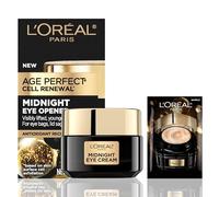 L'Oréal Paris L'Oreal Paris Age Perfect Cell Renewal Midnight Eye Cream, crema per gli occhi, ricca di antiossidanti, per il trattamento di 8 segni dell'invecchiamento, contiene trasparente 0,5 once