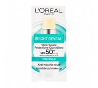 L'Oréal Paris Stick UV Protettivo Anti-Macchie, Per Tutti i Tipi di Pelle, Macchie Ridotte e Pelle Protetta dai Raggi UV, Finish Invisibile, Con Protezione SPF50+ e Vitamina E, Bright Reveal, 9 gr