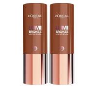 L'Oréal Paris Lumi Bronze Le Stick Soleil Bronzer in Stick Multiuso Colore 130 Sunset Dore Effetto Illuminante Baciato dal Sole Formula Sfumabile e Modulabile per Tutti i Tipi di Pelle - 2 Bronzer