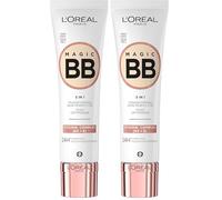 L'Oréal Paris Magic BB Cream con SPF 20, tinta per la pelle 5 in 1 con vitamina B5 e vitamina E, formula idratante leggera che si adatta al tono della pelle per una finitura luminosa naturale, 30 ml,