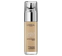 L'Oréal Paris Make up, fondotinta liquido con ialuronico e aloe vera, Perfect Match Make up, n. 3.D/3.W Golden Beige, 30 ml