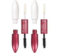 L'Oreal Paris Makeup Double Extend Beauty Tubes Lengthening 2 Step Mascara, Black, 2 Count