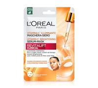 L'Oréal Paris Maschera-Siero Idratante in Tessuto, Con Vitamina C, Effetto Illuminante, Per Pelle Più Luminosa e Pori Meno Visibili, Revitalift Clinical, 26 g