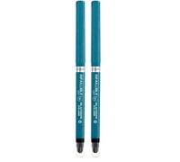 L'Oréal Paris Matita Automatica in Gel Infaillible 36H Grip Liner, Tratto Sfumabile a Lunga Tenuta, Waterproof, Formula in Gel, Tonalità: 07 Turquoise Faux Fur (Confezione da 2)