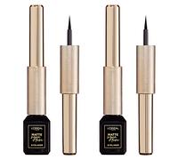L'Oréal Paris Matte Signature Eyeliner 24h Waterproof a Lunga Tenuta con Pennellino in Feltro Corto e Sottile per Applicazione Facile e Linee Precise con Impugnatura Ruvida Colore Nero - 2 Cosmetici