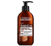 L'Oréal Paris Men Expert Barber Club, detergente 3 in 1 per barba, viso e capelli, senza sapone, deterge a fondo, 200 ml (confezione da 1)