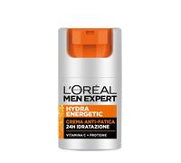 L'Oréal Paris Men Expert Crema Idratante Uomo Anti-Fatica Hydra Energetic, Combatte le Occhiaie e Dona Intensa Idratazione, Arricchita con Proteine e Vitamina C, 50 ml