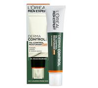 L'Oréal Paris Men Expert Crema Viso Idratante, Per Pelli a Tendenza Acneica, Pelle Più Uniforme e Meno Grassa in 7 Giorni, Con SPF 30 e 2% di Niacinamide, Derma Control, 40 ml