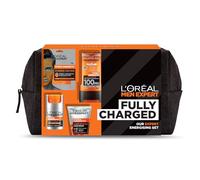 L'Oréal Paris Men Expert Fully Charged Washbag Gift Set For Him, Energising Face & Body Skincare Routine, Deep Cleanse, Revitalising, Gift Set da uomo