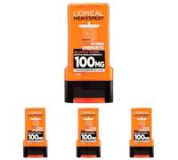 L'ORÉAL Paris Men Expert Hydra Energetic Gel Doccia Uomo, Taurina Effetto Sveglia Immediato, 300 ml (Confezione da 4)