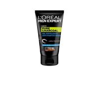 3pz L'OREAL men expert PURE CHARCOAL gel esfol. scrub viso anti punti neri 100ml