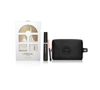 Set regalo L'Oréal Paris Mascara Telescopic Classico Nero, Mini-Matita Occhi Nera Paradise Le Khol e un'elegante Pochette Nera in velluto.