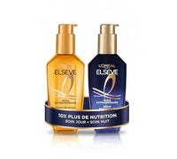 L'Oréal Paris - Olio straordinario per routine oli per capelli, giorno e notte, 2 x 100 ml