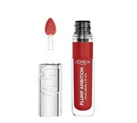 L'Oréal Paris Plump Ambition - Olio per labbra con acido ialuronico, labbra piene e morbide senza compromessi, sensazione intensa con acido ialuronico, fino a 24 ore di umidità, colore: 390 Cherry
