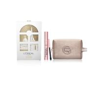 L'Oréal Paris Pochette Regalo Make Up con Mascara Big Deal e Mini-Matita Occhi Paradise Le Khol, Per i Tuoi Look Festivi, Con Elegante Pochette Champagne in Velluto