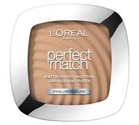 L'Oréal Paris, polvere compatta opacizzante per il trucco con SPF 8, include specchio e spugna, Perfect Match Powder, n. 5.D/5.W Dore/Warm, 9 g (1 confezione)