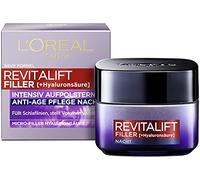 L'Oréal Paris Revitalift Filler - Crema notte anti-invecchiamento, con acido ialuronico micro filler, idrata, effetto anti-rughe, 1 x 50 ml