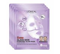 L'Oréal Paris Revitalift Glass Skin Maschera in Idrogel Viso, 4pz