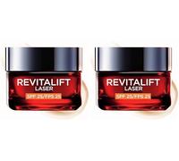LOréal Paris Revitalift Láser Crema De Día Anti-Edad Renovadora Con Protección Solar Spf20 - Con Proxylane -50 Ml (Confezione da 2)