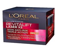 L'Oréal Paris Revitalift Laser X3 Nursery rigenerante e antietà, SPF 25, 2 x 50 ml