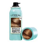 L'Oréal Paris Spray Ritocco Perfetto, Spray Istantaneo per Radici e Capelli Bianchi, Durata fino a 1 Shampoo, Colore: Castano Dorato, 75 ml