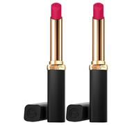L'Oréal Paris Rossetto Color Riche Intense Volume Matte 40Y 2010 La Prune Volumizzante Idratante Finish Matte Vellutato Colore Intenso Lunga Tenuta con Acido Ialuronico e Olio D'Argan - 2 Rossetti