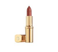 L'Oréal Paris Rossetto per una finitura setosa e 12 ore di umidità, 75% ingredienti nutrienti, colore Riche Satin Nude, colore: 635 Worth It Medium, 4 g