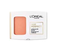 L'Oréal Paris Rouge Polvere con specchio integrato e pennello per pelli mature, Age Perfect Satin Rouge, n. 110 - Albicocco/Peach, 1 x 5 g
