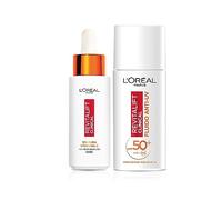 L'Oréal Paris Routine Illuminante e Protettiva, Con Siero 12% Pura Vitamina C e Fluido SPF 50+, Con Acido Salicilico, Revitalift Clinical, 30 ml + 50 ml