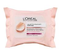 L'Oréal Paris Salviette Struccanti Fiori Rari, Strucca E Idrata La Pelle, Per Pelli Secche E Sensibili, Bianco, Floral, 25 Unità