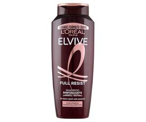 L'Oréal Paris Shampoo contro la caduta dei capelli dovuta alla rottura, per capelli fragili, con biotina, provitamina B5 e arginina, Elvital Full Resist Power Booster, 1 x 300 ml