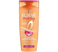 L'Oréal Paris - Shampoo ricostruttore per capelli lunghi - Lunghezze riparate - Arricchito in cheratina vegetale + vtamine + olio di ricino - Elseve Dream Long - 300 ml