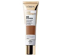 L'Oréal Paris - Siero idratante colorato Age Perfect BB Cover 07 Deep Almond, 1 pezzo