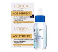 L'Oréal Paris Siero Viso Anti-Età Collagen Expert Tripla Azione da 30ml + Age Perfect Crema viso Re-idratante Notte da 50ml + Crema Giorno Anti-Rilassamento e Anti-Macchie da 50ml